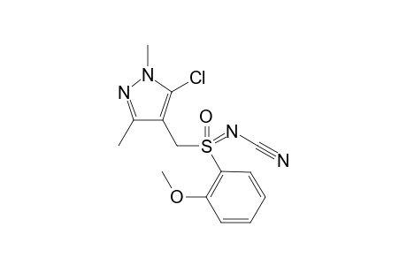 N-Cyano (5-chloro-1,3-dimethyl-1H-pyrazol-4-yl)methyl (2-methoxyphenyl)sulfoximine