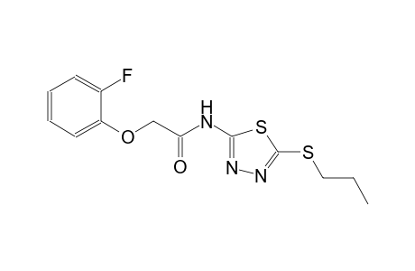 2-(2-fluorophenoxy)-N-[5-(propylsulfanyl)-1,3,4-thiadiazol-2-yl]acetamide