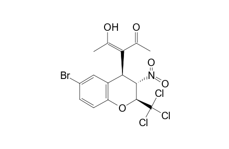 (3Z)-3-[(2S,3S,4S)-6-bromo-3-nitro-2-(trichloromethyl)-3,4-dihydro-2H-1-benzopyran-4-yl]-4-hydroxypent-3-en-2-one