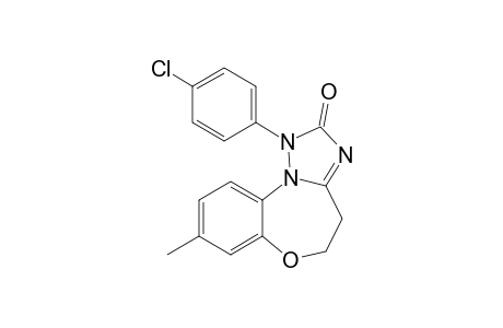 1-(4-Chlorophenyl)-8-methyl-4,5-dihydro-[1,2,4]triazolo[5,1-d][1,5]benzoxazepin-2-one