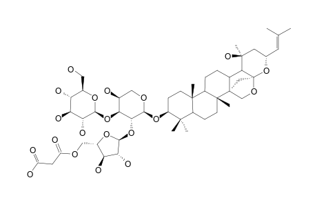 JUJUBOGENIN-3-O-(5-O-MALONYL)-ALPHA-L-ARABINOFURANOSYL-(1->2)-[BETA-D-GLUCOPYRANOSYL-(1->3)]-ALPHA-L-ARABINOPYRANOSIDE