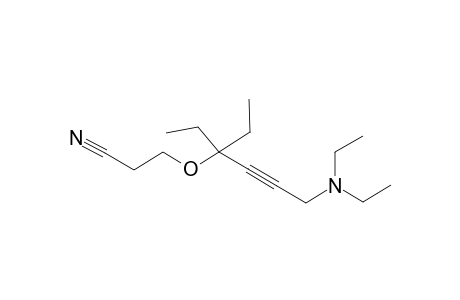 Propanenitrile, 3-(1,1-diethyl-4-diethylamino-2-butynyloxy)-
