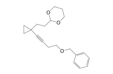2-(2-(1-(4-(benzyloxy)but-1-ynyl)cyclopropyl)ethyl)-1,3-dioxane