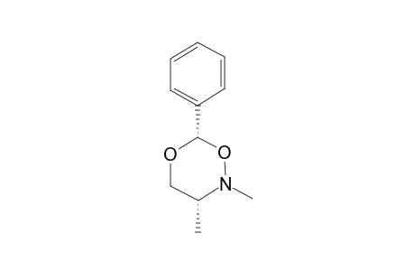 cis-(3RS,6SR)-2,3-Dimethyl-6-phenyl-1,5,2-dioxazinane
