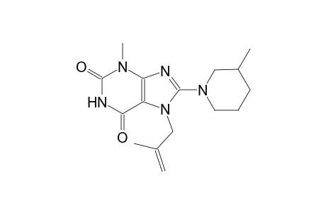 3-methyl-8-(3-methyl-1-piperidinyl)-7-(2-methyl-2-propenyl)-3,7-dihydro-1H-purine-2,6-dione