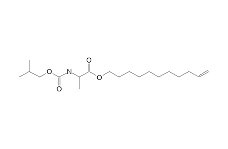 L-Alanine, N-isobutoxycarbonyl-, undec-10-enyl ester