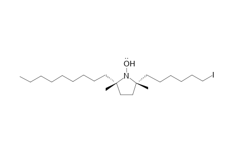 cis-2,5-Dimethyl-5-nonyl-2-(6'-iodohexyl)tetrahydropyrrole-1-oxyl