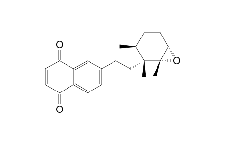CORDIAQUINONE-E;6-[10-(11,12,16-TRIMETHYL-12,13-EPOXYCYClOHEXYL)-ETHYL]-1,4-NAPHTHALENEDIONE