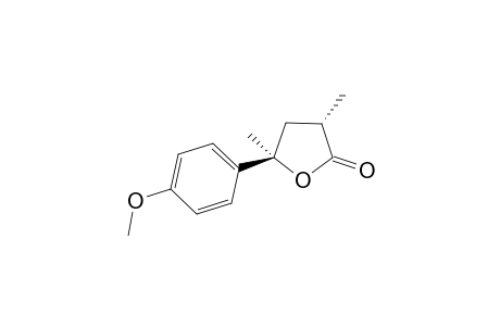 (3S,5R)-5-(4-methoxyphenyl)-3,5-dimethyl-2-oxolanone