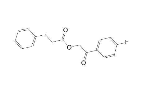 2-(4-fluorophenyl)-2-oxoethyl 3-phenylpropanoate
