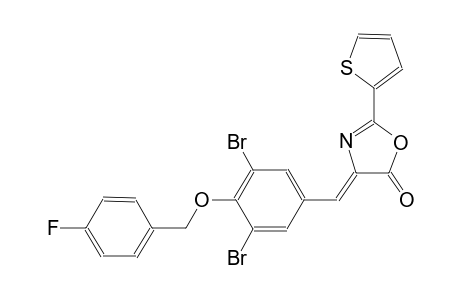 (4Z)-4-{3,5-dibromo-4-[(4-fluorobenzyl)oxy]benzylidene}-2-(2-thienyl)-1,3-oxazol-5(4H)-one