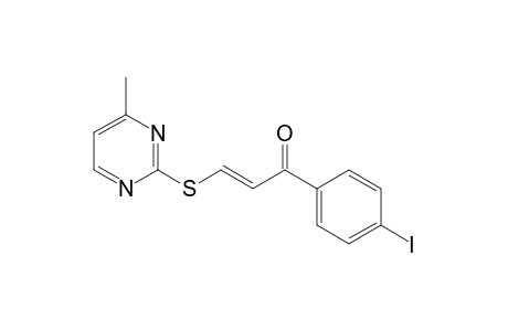 (2E)-1-(4-Iodophenyl)-3-[(4-methyl-2-pyrimidinyl)sulfanyl]-2-propen-1-one