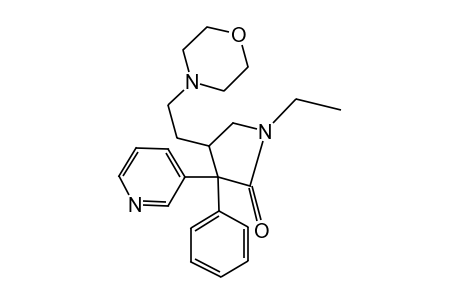 1-ETHYL-4-(2-MORPHOLINOETHYL)-3-PHENYL-3-(3-PYRIDYL)-2-PYRROLIDINONE