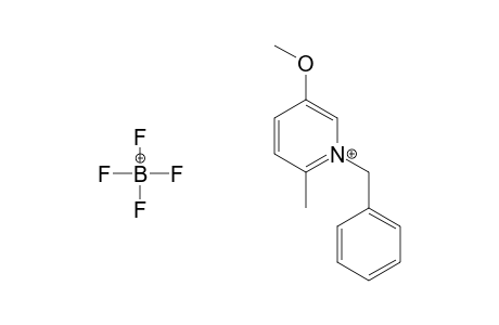 1-Benzyl-5-methoxy-2-methylpyridinium tetrafluoroborate