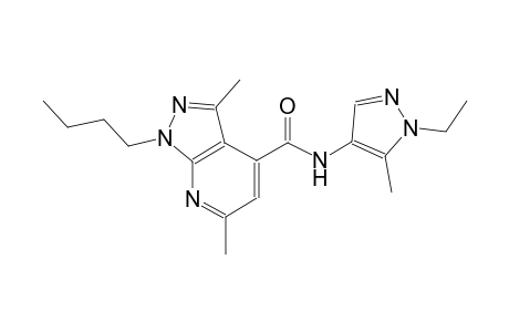 1-butyl-N-(1-ethyl-5-methyl-1H-pyrazol-4-yl)-3,6-dimethyl-1H-pyrazolo[3,4-b]pyridine-4-carboxamide