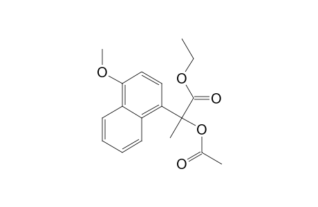 Ethyl 2-acetoxy-2-(4-methoxy-1-naphthyl)propionate