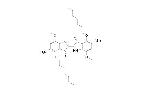4,4'-bis(heptyloxy)-7,7'-dimethoxy-5,5'-diaminoindigotin