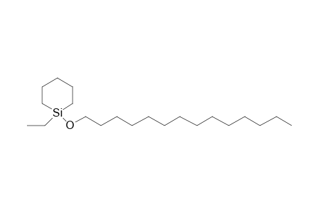 1-Ethyl-1-tetradecyloxy-1-silacyclohexane