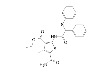 ethyl 5-(aminocarbonyl)-4-methyl-2-{[phenyl(phenylsulfanyl)acetyl]amino}-3-thiophenecarboxylate