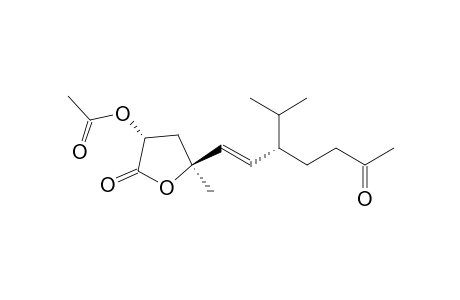 (2R*,4S*,5E,7S)-2-Acetoxy-7-isopropyl-4-methyl-10-oxo-5-undecen-4-olide