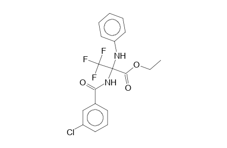 Ethyl 2-anilino-2-[(3-chlorobenzoyl)amino]-3,3,3-trifluoropropanoate