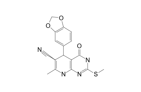 5-(3,4-DIOXOMETHYLENPHENYL)-6-CYANO-7-METHYL-2-METHYLSULFANYL-5,8-DIHYDROPYRIDO-[2,3-D]-PYRIMIDIN-4(3H)-ONE
