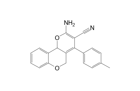 2-Amino-4-(4-methylphenyl)-(5H)-[1]benzopyrano[4,3-b]pyrane-3-carbonitrile