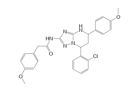N-[7-(2-chlorophenyl)-5-(4-methoxyphenyl)-4,5,6,7-tetrahydro[1,2,4]triazolo[1,5-a]pyrimidin-2-yl]-2-(4-methoxyphenyl)acetamide