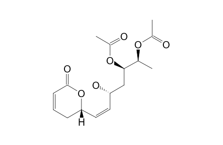 SYNPARVOLIDE-B;6R-[1Z,5S,6S-(DIACETYLOXY)-3S-(HYDROXY)-1-HEPTENYL]-5,6-DIHYDRO-2H-PYRAN-2-ONE