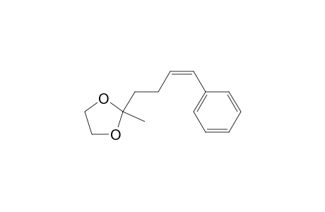 1,3-Dioxolane, 2-methyl-2-(4-phenyl-3-butenyl)-, (Z)-