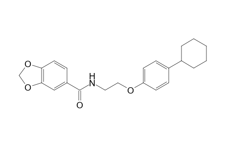 Benzo[1,3]dioxole-5-carboxylic acid, [2-(4-cyclohexylphenoxy)ethyl]amide