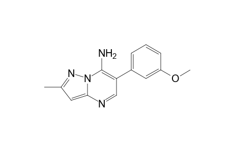 Pyrazolo[1,5-a]pyrimidin-7-amine, 6-(3-methoxyphenyl)-2-methyl-