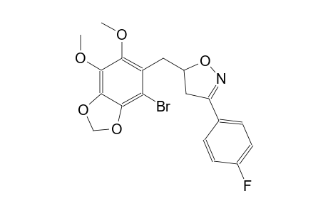 isoxazole, 5-[(4-bromo-6,7-dimethoxy-1,3-benzodioxol-5-yl)methyl]-3-(4-fluorophenyl)-4,5-dihydro-