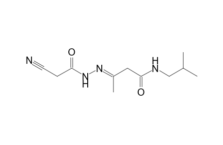 Butanamide, 3-(2-cyano-1-oxoethylhydrazono)-N-(2-methylpropyl)-