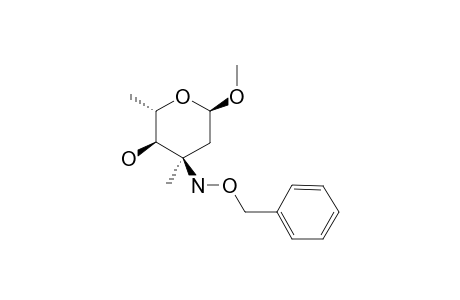 METHYL-3-BENZYLOXYAMINO-2,3,6-TRIDEOXY-3-C-METHYL-ALPHA-L-RIBO-HEXOPYRANOSIDE