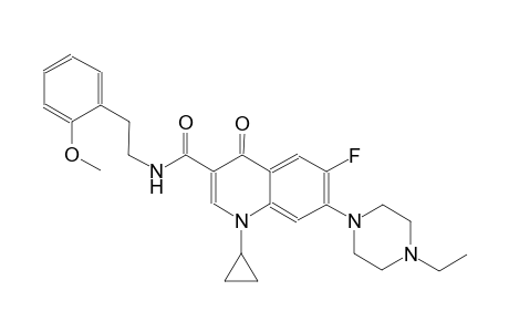 3-quinolinecarboxamide, 1-cyclopropyl-7-(4-ethyl-1-piperazinyl)-6-fluoro-1,4-dihydro-N-[2-(2-methoxyphenyl)ethyl]-4-oxo-
