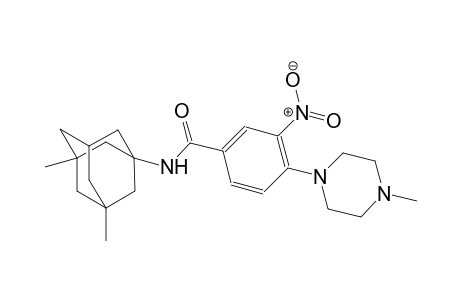 N-(3,5-dimethyl-1-adamantyl)-4-(4-methyl-1-piperazinyl)-3-nitrobenzamide