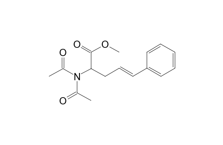 Methyl 2-(N,N-diacetylamino)-5-phenyl-4-pentenecarboxylate