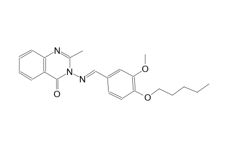 4(3H)-quinazolinone, 3-[[(E)-[3-methoxy-4-(pentyloxy)phenyl]methylidene]amino]-2-methyl-