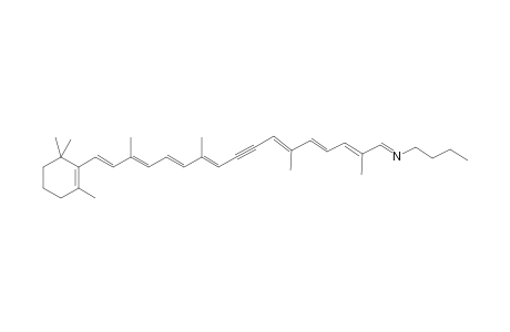 1-Butanamine, N-[2,6,11,15-tetramethyl-17-(2,6,6-trimethyl-1-cyclohexen-1-yl)-2,4,6,10,12,14,16-heptadecaheptaen-8-ynylidene]-, (E,E,E,E,E,E,?,E)-