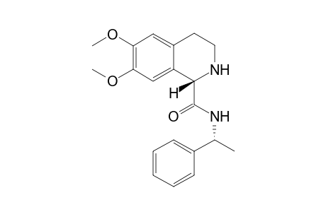(S)-6,7-Dimethoxy-1,2,3,4-tetrahydro-isoquinoline-1-carboxylic acid ((R)-1-phenyl-ethyl)-amide