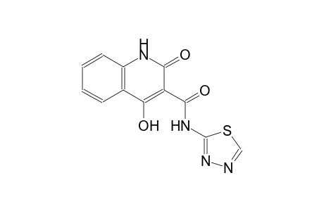 4-hydroxy-2-oxo-N-(1,3,4-thiadiazol-2-yl)-1,2-dihydro-3-quinolinecarboxamide