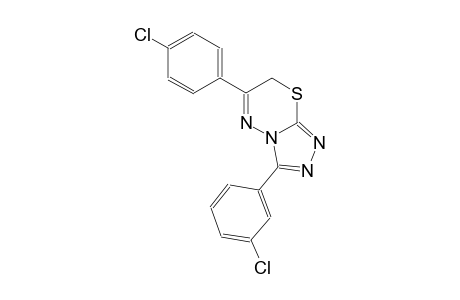 3-(3-chlorophenyl)-6-(4-chlorophenyl)-7H-[1,2,4]triazolo[3,4-b][1,3,4]thiadiazine