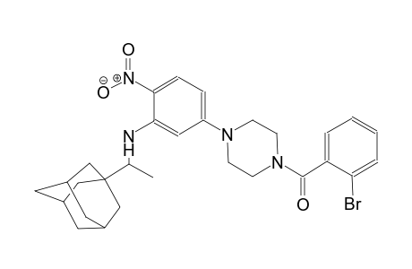 N-[1-(1-adamantyl)ethyl]-5-[4-(2-bromobenzoyl)-1-piperazinyl]-2-nitroaniline