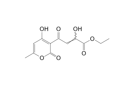 alpha,4-dihydroxy-gamma,2-dioxo-6-methyl-2H-pyran-3-crotonic acid, ethyl ester