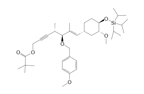 (E,4R,5S)-4,6-Dimethyl-5-(p-methoxybenzyl)oxy]-7-[(1R,3R,4R)-3-methoxy-4-[(triisopropylsilyl)oxy]cyclohexyl]-6-hepten-2-ynyl 1,1,1-Trimethylacetate