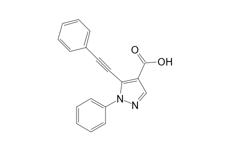 1-Phenyl-5-(phenylethynyl)-1H-pyrazole-4-carboxylic Acid