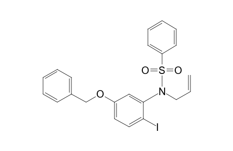 N-(2-iodanyl-5-phenylmethoxy-phenyl)-N-prop-2-enyl-benzenesulfonamide