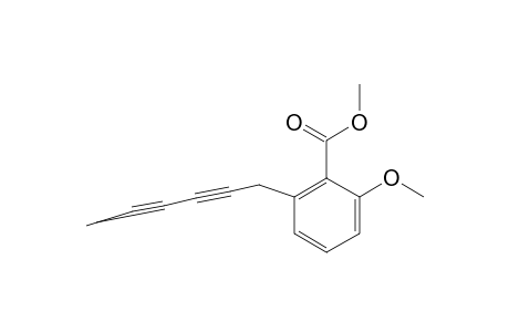 1-(3'-METHOXY-2'-METHOXYCARBONYL)-PHENYL-PENT-2,4-DIINE