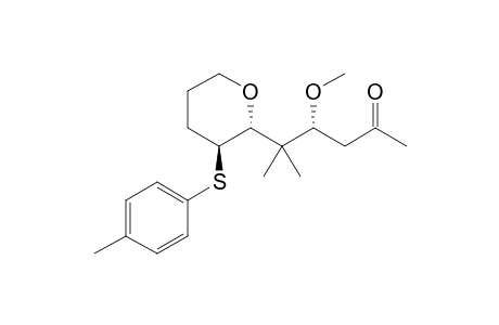 (2R,3S)-2-((3R)-3'-Methoxy-2'-methyl-5'-oxohex-2'-yl)-3-(4-tolylthio)tretrahydropyran
